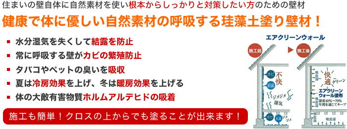 住まいの調湿エアクリーンウォール